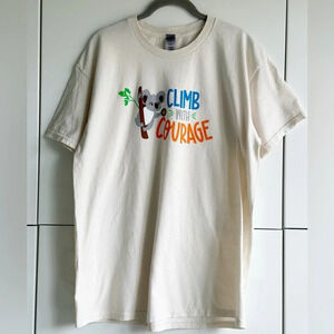 Girl Scout Cookie Reward Climb With Courage T Shirt Adult Size Large Koala